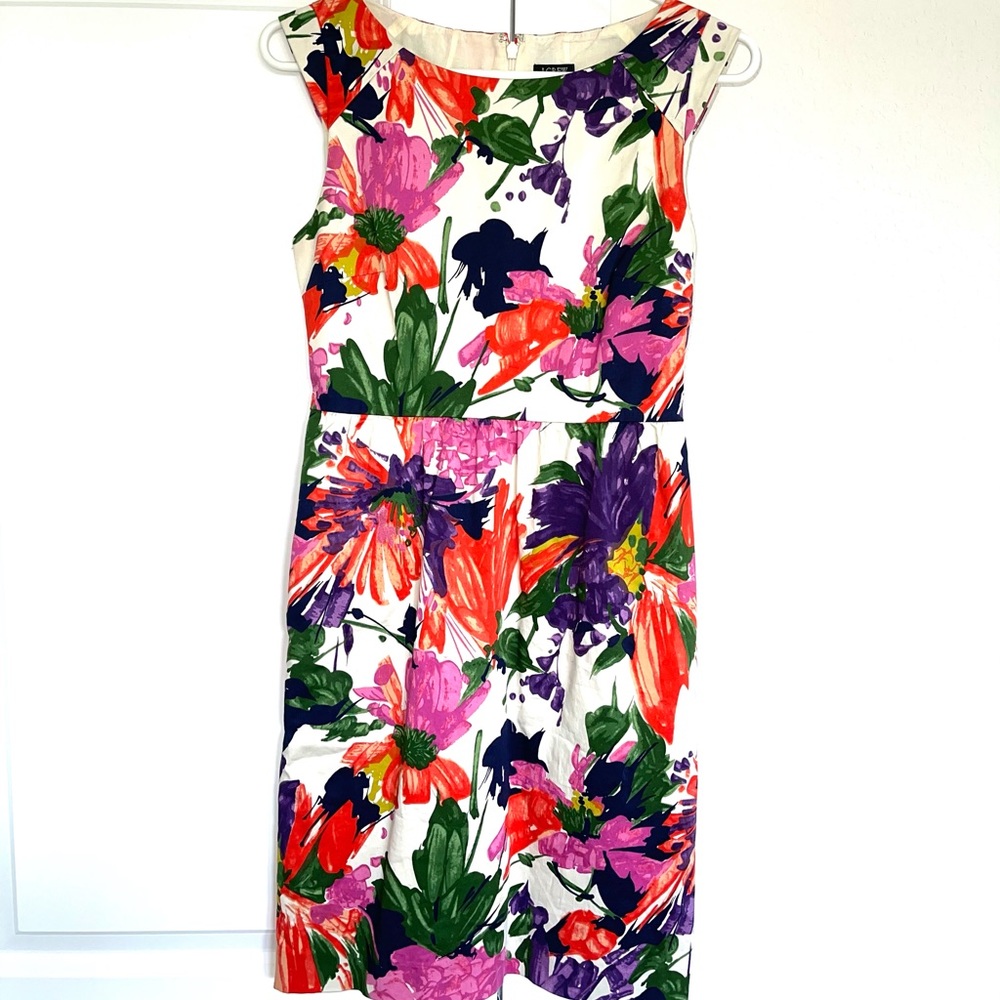J.Crew factory floral cap sleeve dress